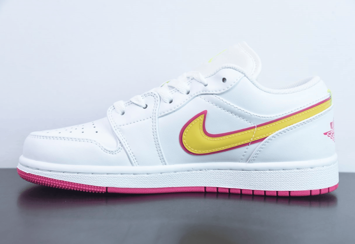 乔丹Air Jordan 1 Low AJ1白黄粉糖果低帮篮球鞋纯原版本 货号:CV4610-10