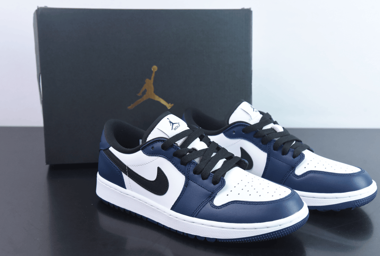 乔丹Air Jordan 1 Low Golf AJ1 乔1全新高尔夫系列午夜蓝低帮文化篮球鞋纯原版本 货号:DD9315-104