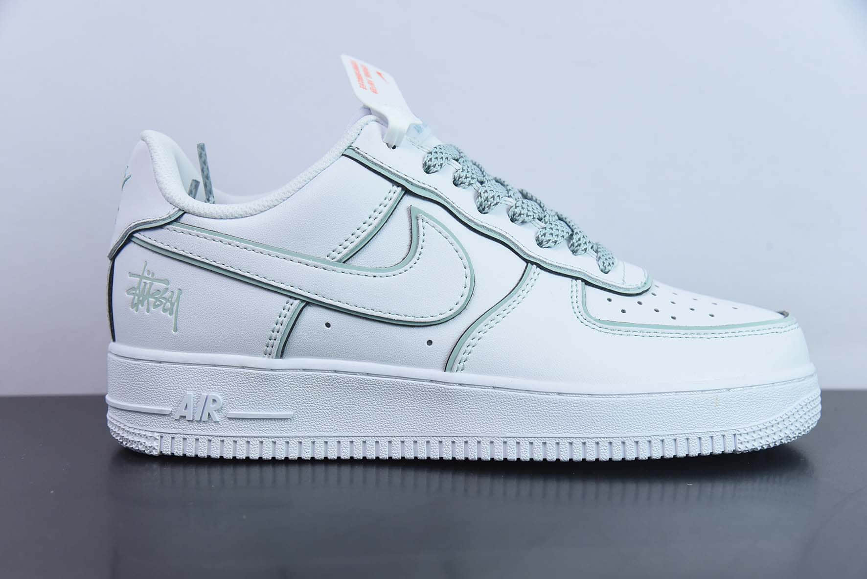 耐克Nike Stussyx Nike Air Force 1 Low 斯图西联名冰蓝炫彩反光空军一号低帮休闲板鞋纯原版本 货号:DT0617-029