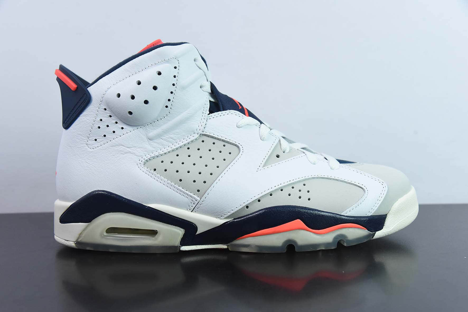 乔丹Air Jordan Retro 6TinkerAJ6手稿白蓝红外线中帮复古休闲文化篮球鞋纯原版本 货号：384664-104