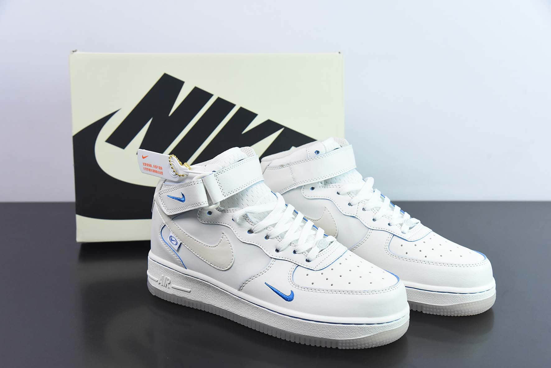 耐克Nike Air Force 1'07 MI'd “Pearl white” “珍珠白” 空军一号中帮休闲板鞋纯原版本 货号:FB1869-055