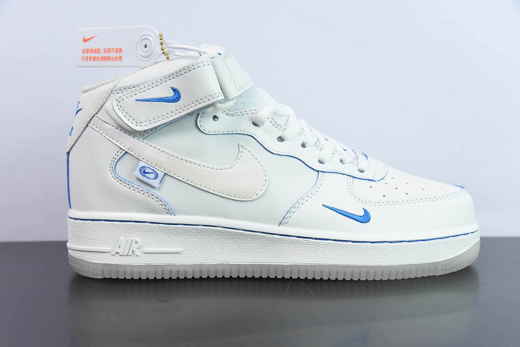 耐克Nike Air Force 1'07 MI'd “Pearl white” “珍珠白” 空军一号中帮休闲板鞋纯原版本 货号:FB1869-055