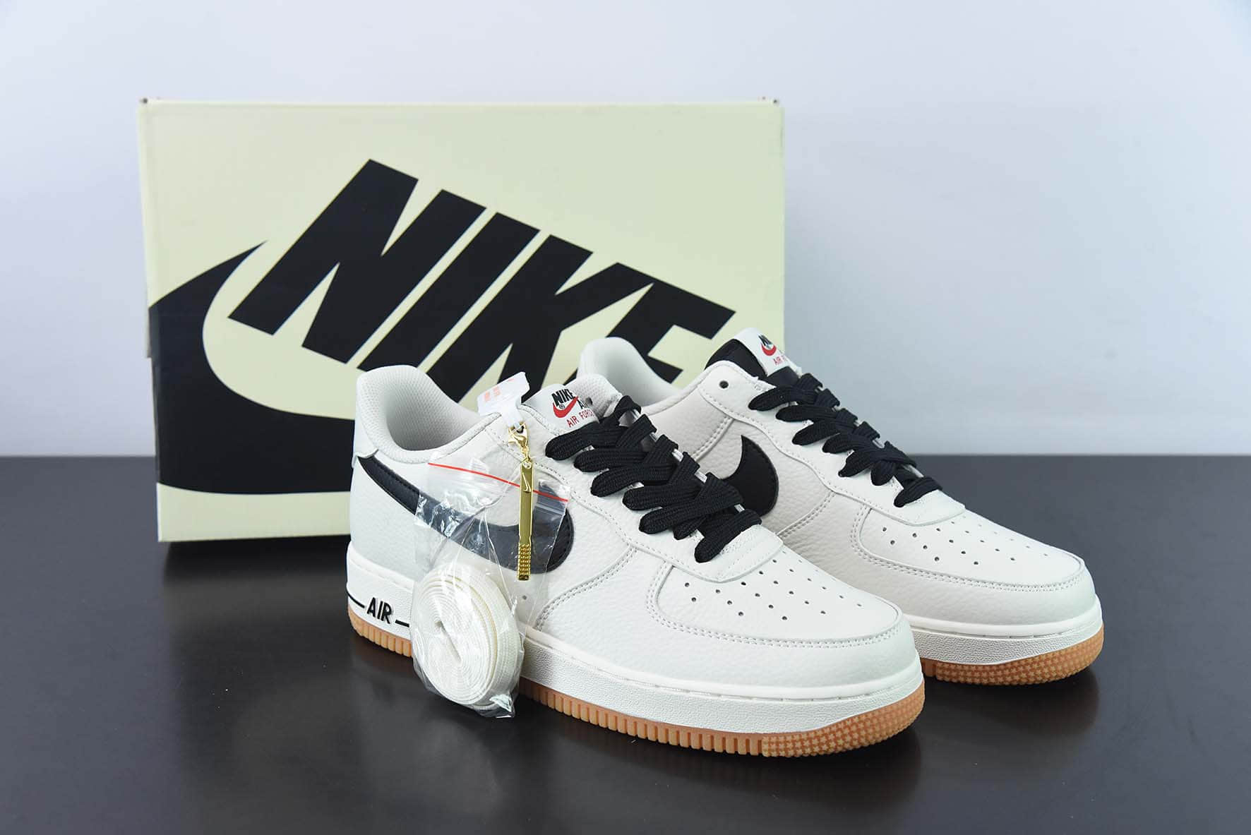 耐克Nike Air Force 1'07 Low 奶油黑空军一号低帮休闲板鞋纯原版本 货号:ML2022-116