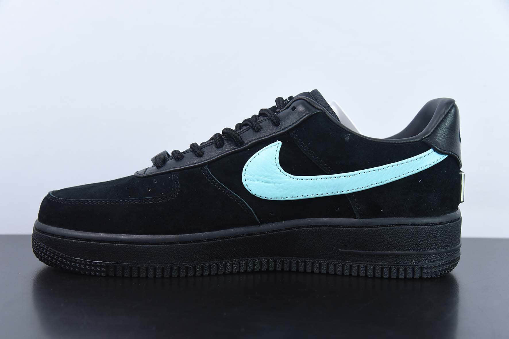 耐克Nike Tiffany & CO x Nk Air Force 1 Low 1837 詹姆斯同款蒂芙尼黑蓝联名空军一号低帮板鞋纯原版本 货号:DZ1382-001