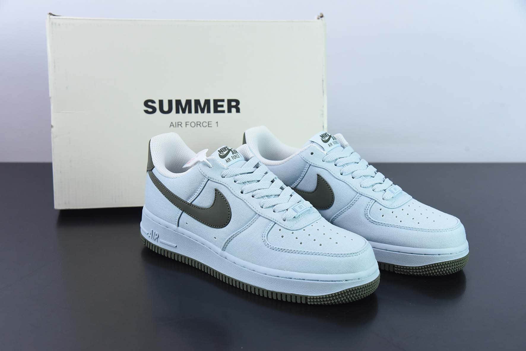 耐克Nike Air Force 1'07 Low 月绿布面空军一号休闲板鞋纯原版本 货号:DG2296-002