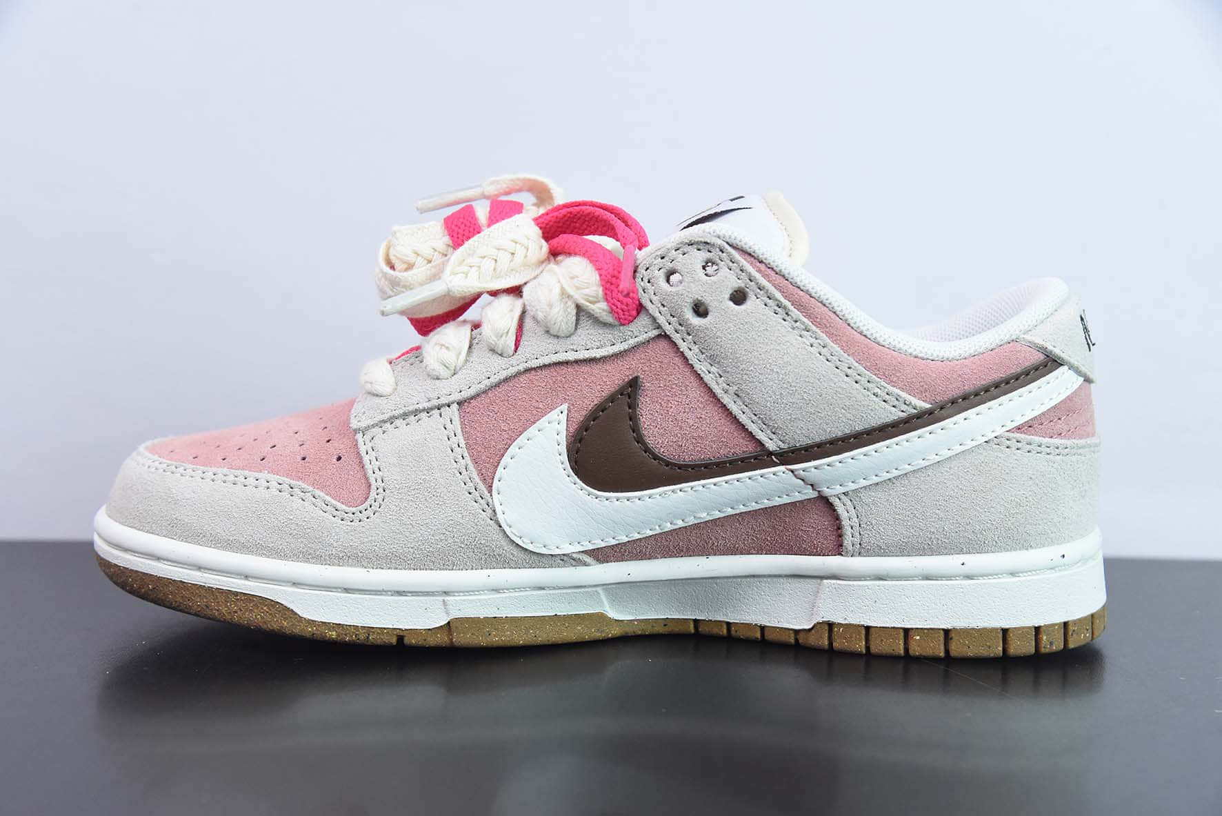 耐克Nike Dunk Low SE 85粉白棕双钩复古休闲板鞋纯原版本 货号: DO9457-121