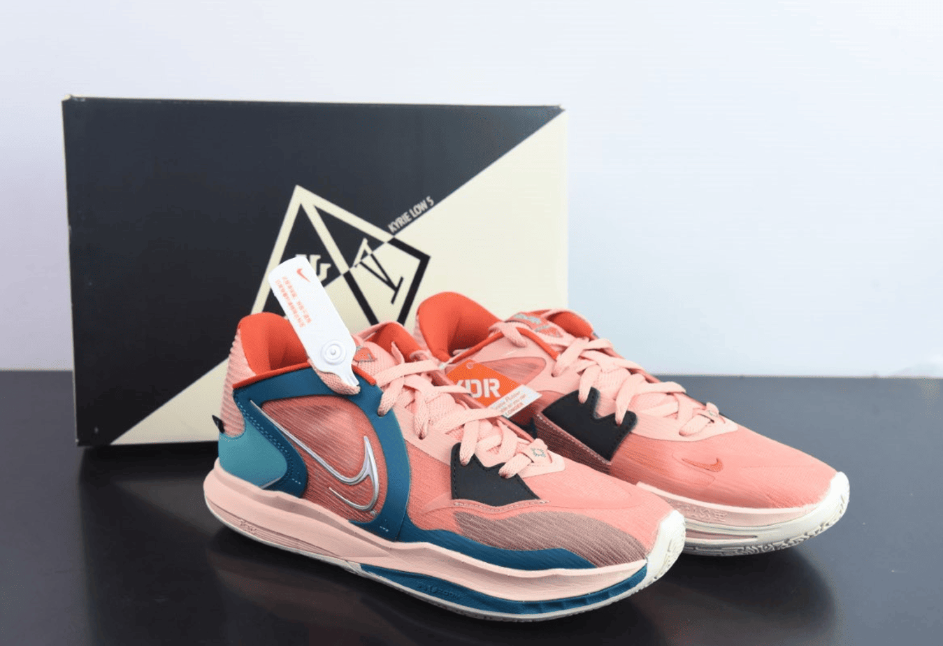 欧文Kyrie 5 Low EP Bounce欧文5代脏橙粉绿实战篮球鞋纯原版本 货号:DJ6012-800