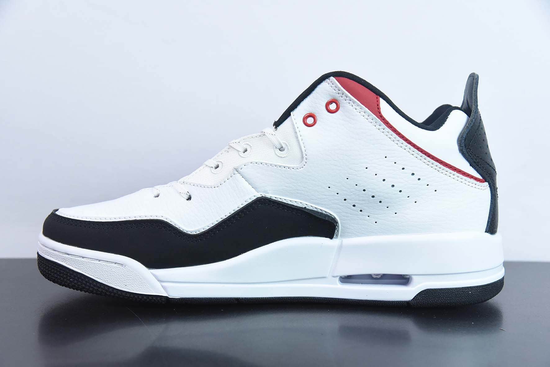 乔丹AIR Jordan Courtside 23迈克尔·乔丹 AJ23代皮革黑白红简版中帮复古做旧休闲运动文化篮球鞋纯原版本 货号:DZ2791-101