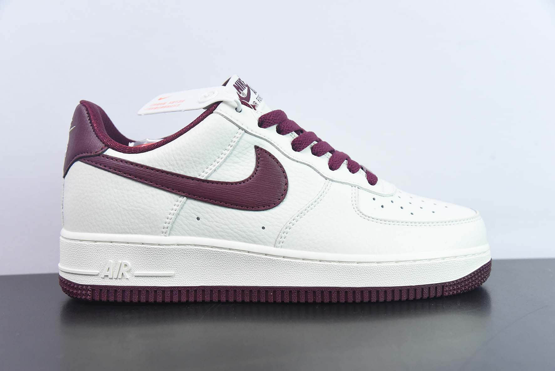 耐克Nike Air Force 1'07 Low 酒红白空军一号低帮休闲板鞋纯原版本 货号:GH5622-063