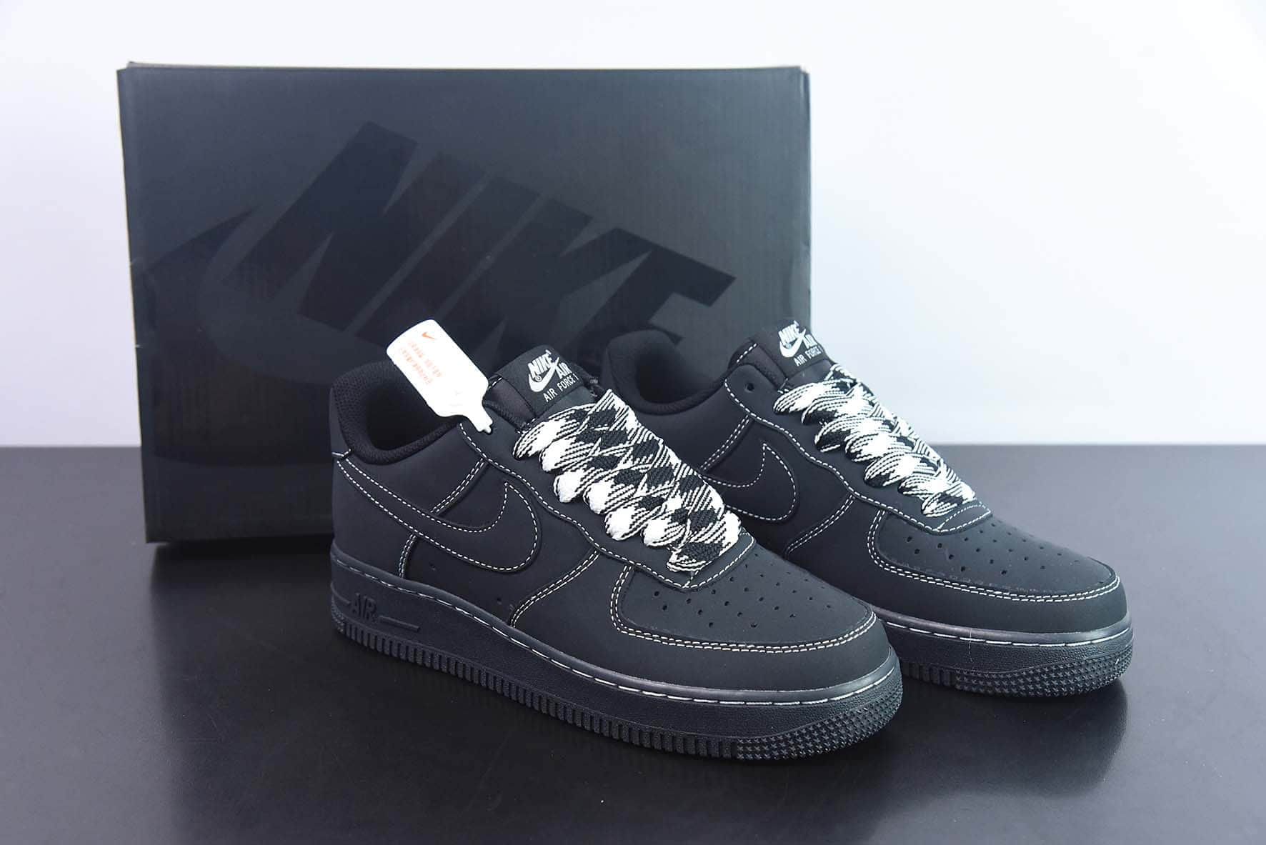 耐克NIke Air Force 1 '07 黑武士空军一号低帮休闲板鞋纯原版本 货号:HW2636-079