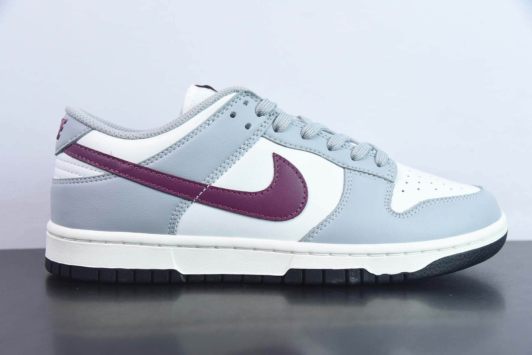 耐克Nike SB Dunk Low RETRO Grey White 灰酒红SB低帮休闲板鞋纯原版本 货号:DD1503-122