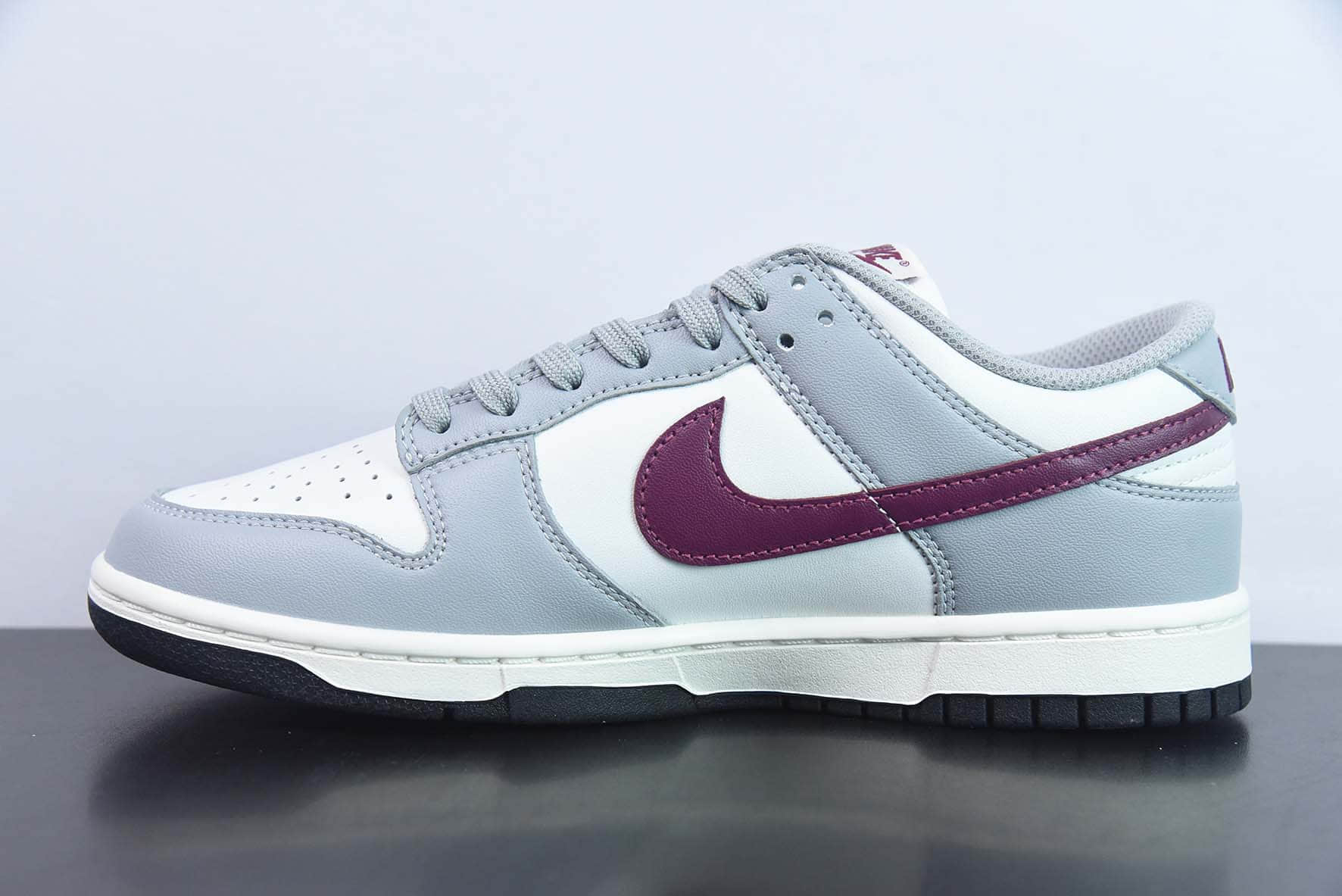 耐克Nike SB Dunk Low RETRO Grey White 灰酒红SB低帮休闲板鞋纯原版本 货号:DD1503-122