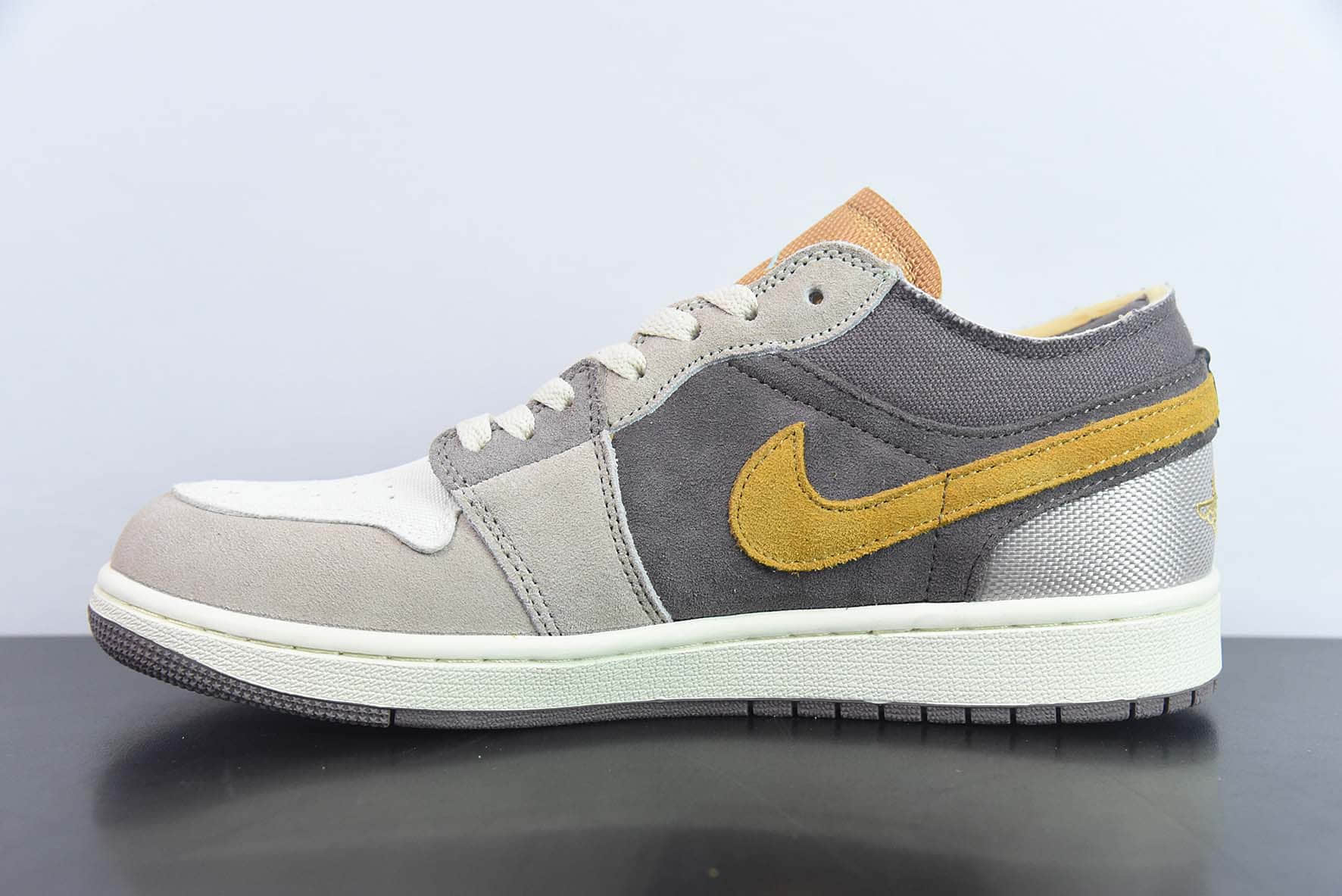 乔丹Air Jordan 1 Low SE CraftInside OutBrown Yellow AJ1乔丹一代解构棕黄低帮经典复古文化休闲运动篮球鞋纯原版本 货号:DN1635-200