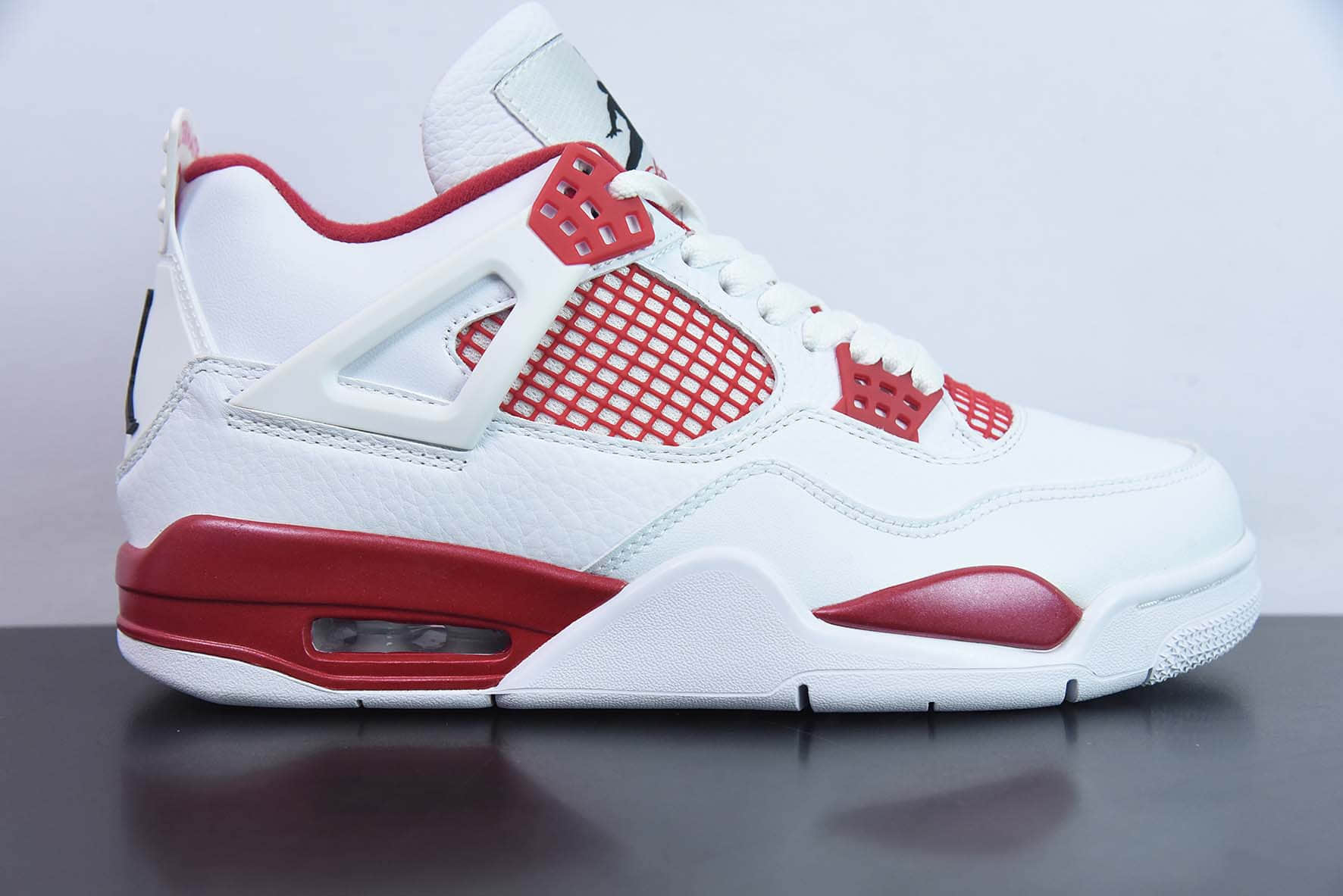 乔丹Air Jordan 4 RetroAlternate 89AJ4代亚特兰大白红中帮复古休闲运动文化篮球鞋纯原版本 货号：308497-106 