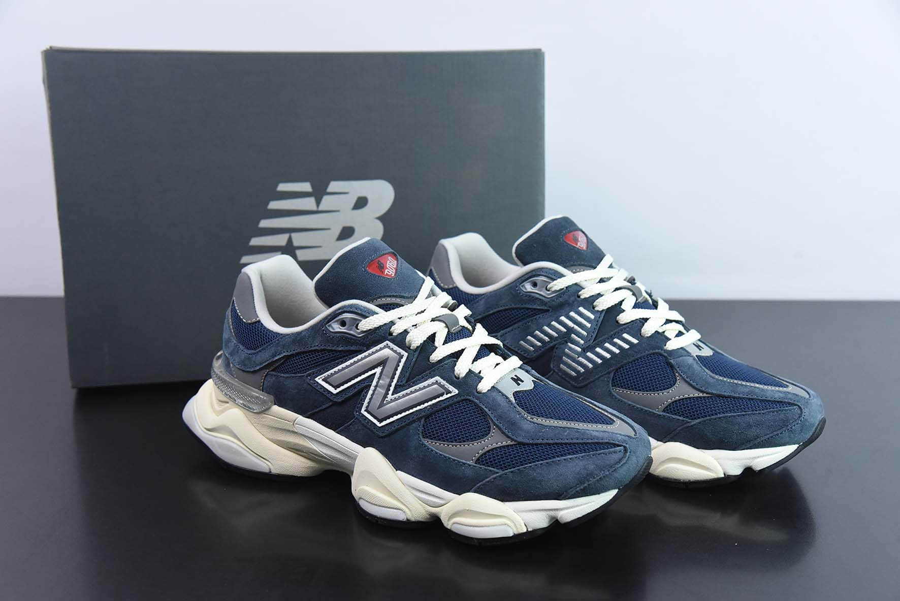 新百伦New Balance 9060BricksWood系列联名款灰蓝复古百搭老爹风休闲运动跑步鞋纯原版本 货号:U9060ECB