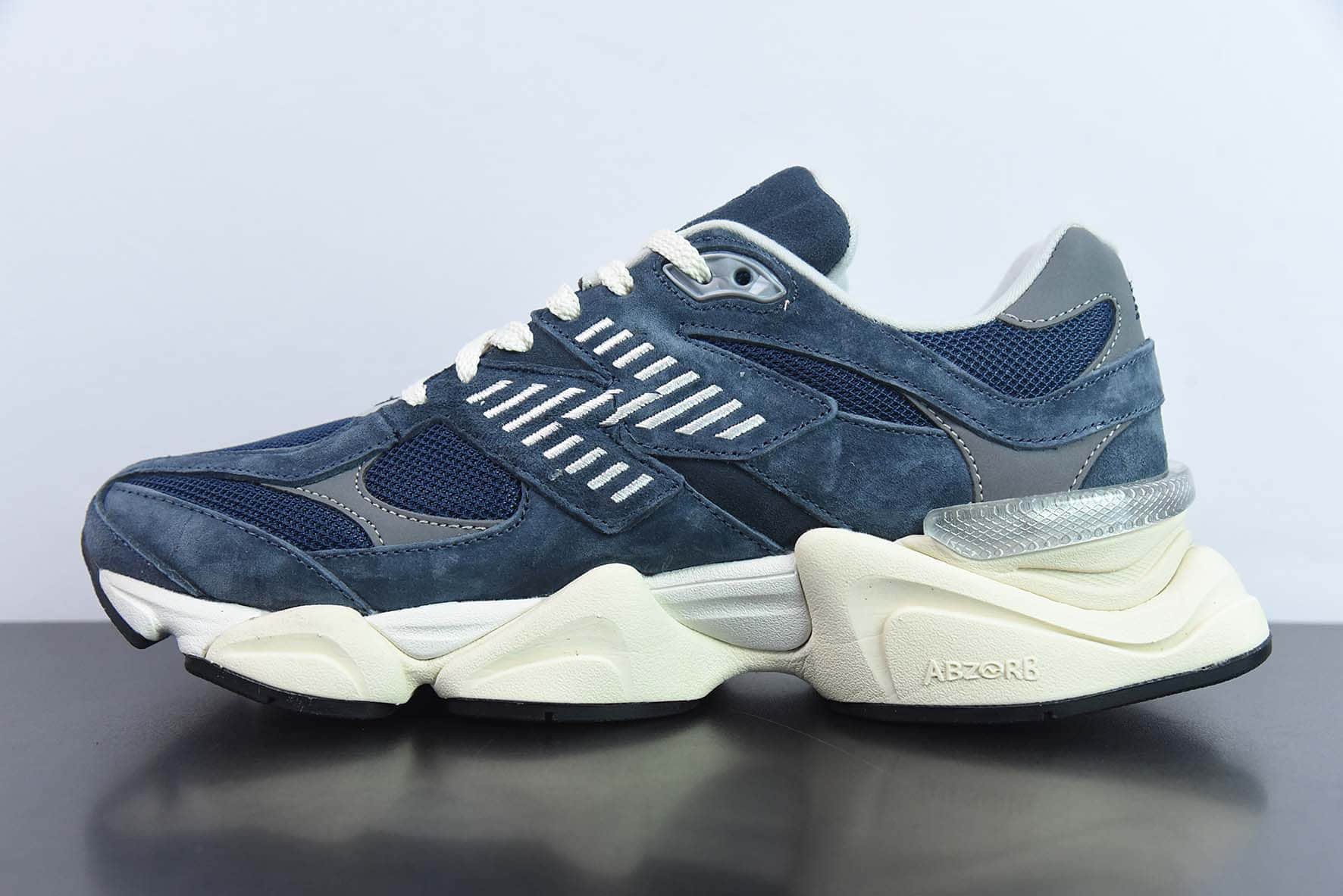 新百伦New Balance 9060BricksWood系列联名款灰蓝复古百搭老爹风休闲运动跑步鞋纯原版本 货号:U9060ECB