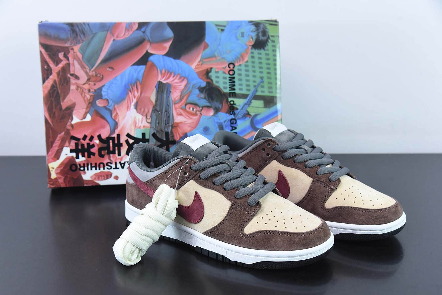 耐克Nike Otomo Katsuhiro x Nike SB Dunk Low Steamboy OST大友克洋联名麂皮枣棕复古动漫麂皮扣篮系列低帮休闲运动滑板板鞋纯原版本 货号:CV1026-053