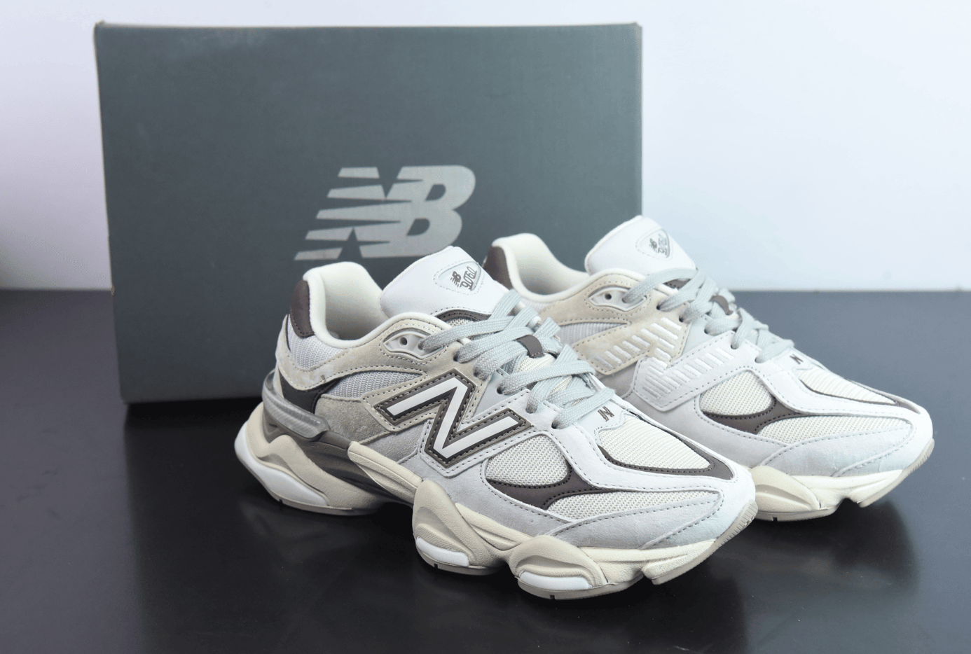 新百伦New Balance Joe Freshgoods x New Balance 9060联名系列灰浅棕复古休闲运动老爹鞋纯原版本 货号：U9060FNA