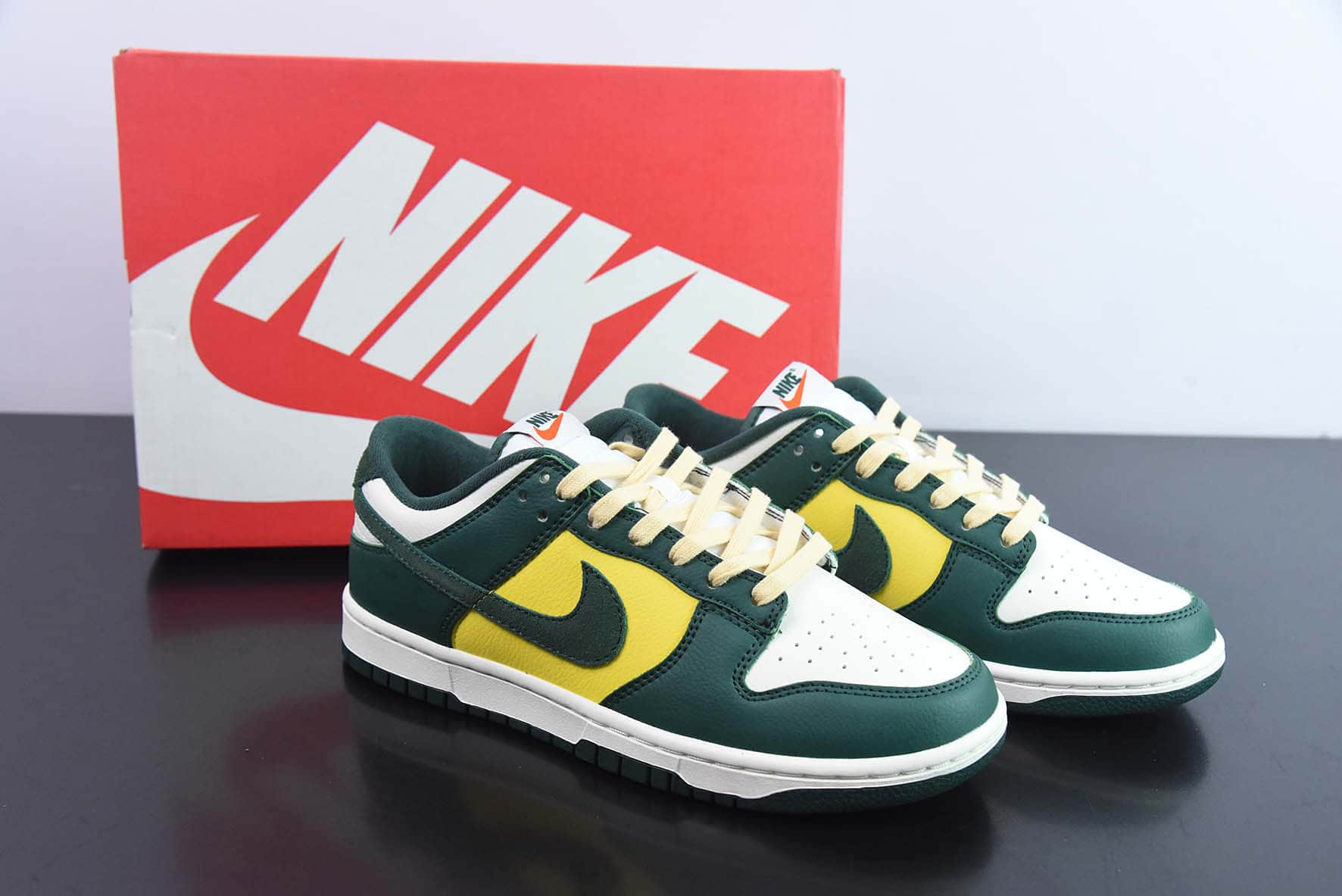 耐克Nike Dunk Low SE Noble Green 经典巴西黄绿配色 SB低帮运动休闲板鞋纯原版本 货号：FD0350-133