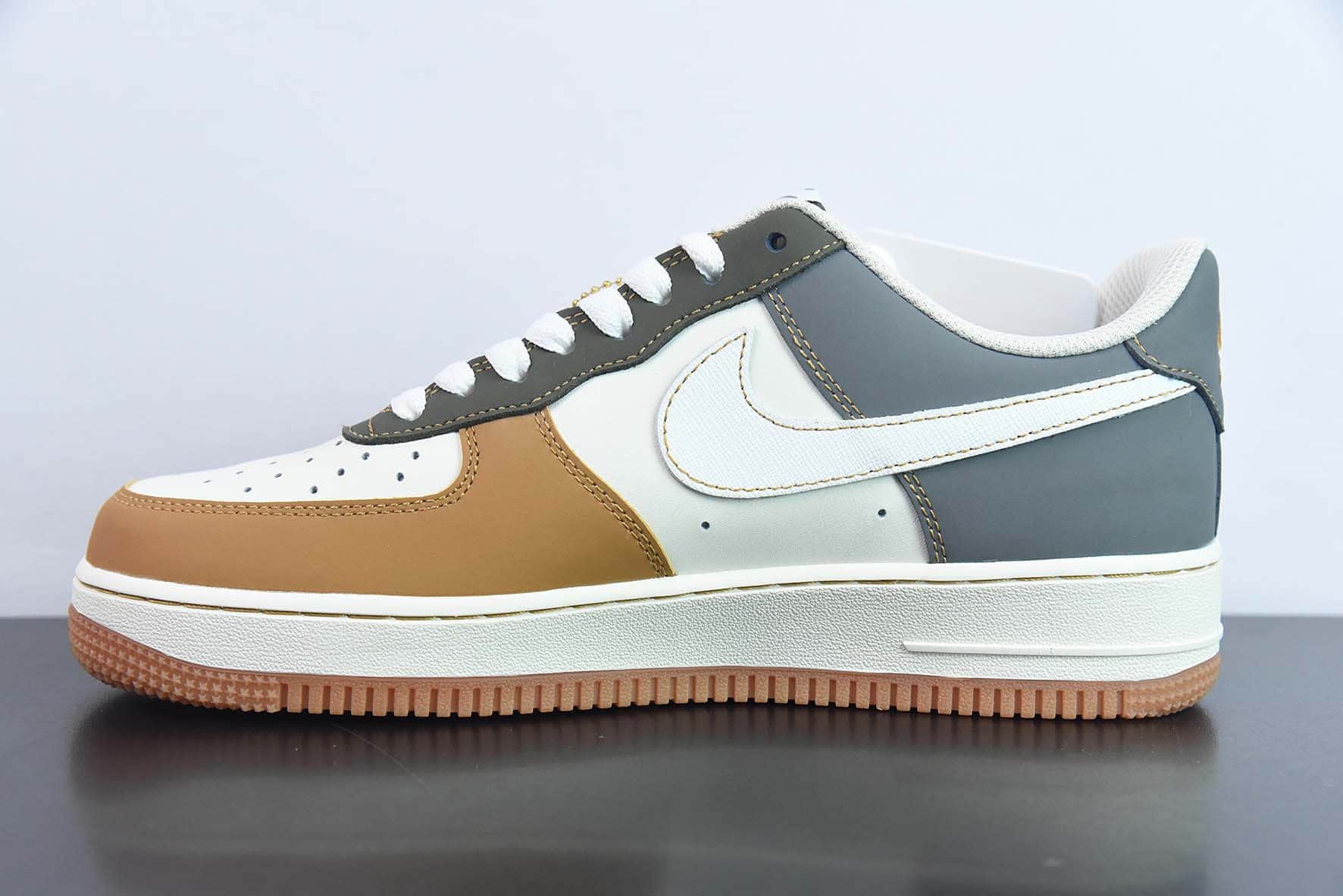 耐克Nike Air Force 1 Low '07 苍棕绿小勾空军一号低帮休闲板鞋纯原版本 货号:DB3301-011