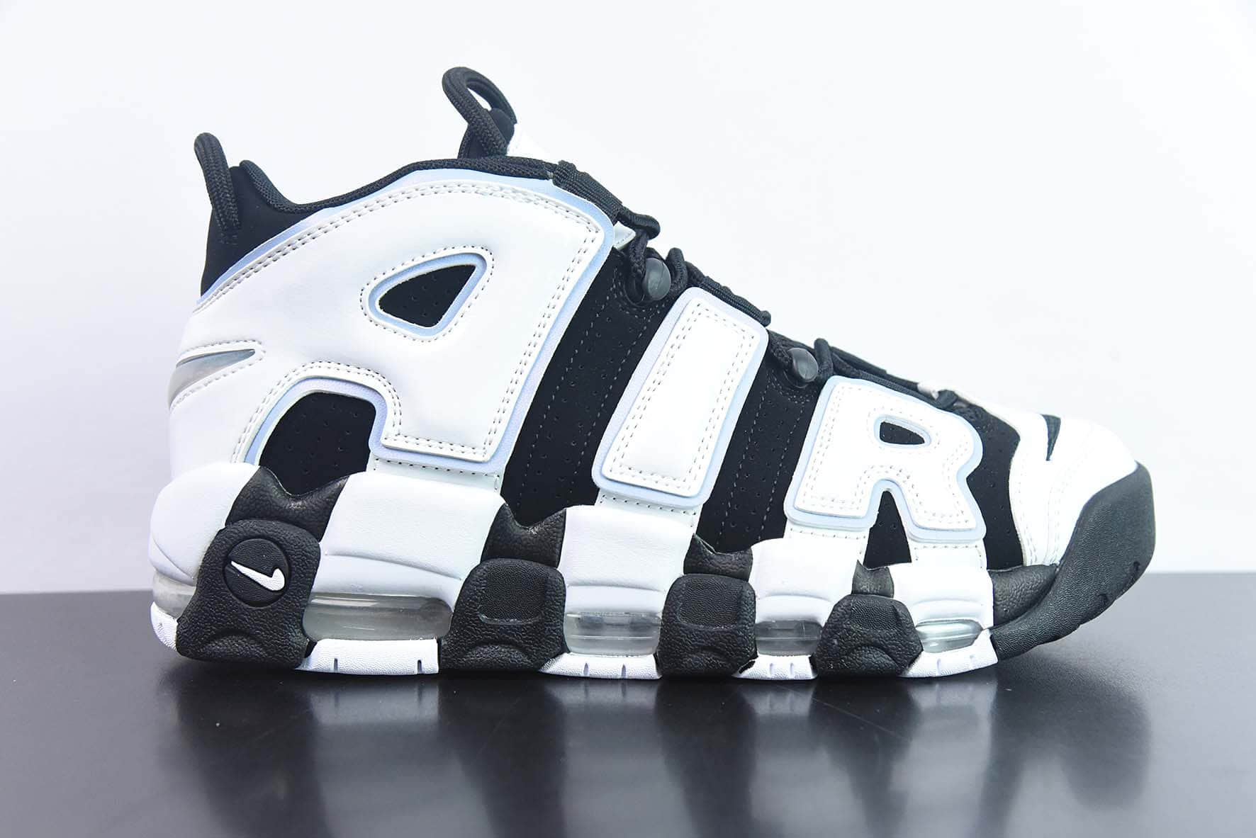 耐克Nike Air More Uptempo 96 QS 皮蓬初代系列黑白蓝经典高街百搭休闲运动文化篮球鞋纯原版本 货号：DV0819-001