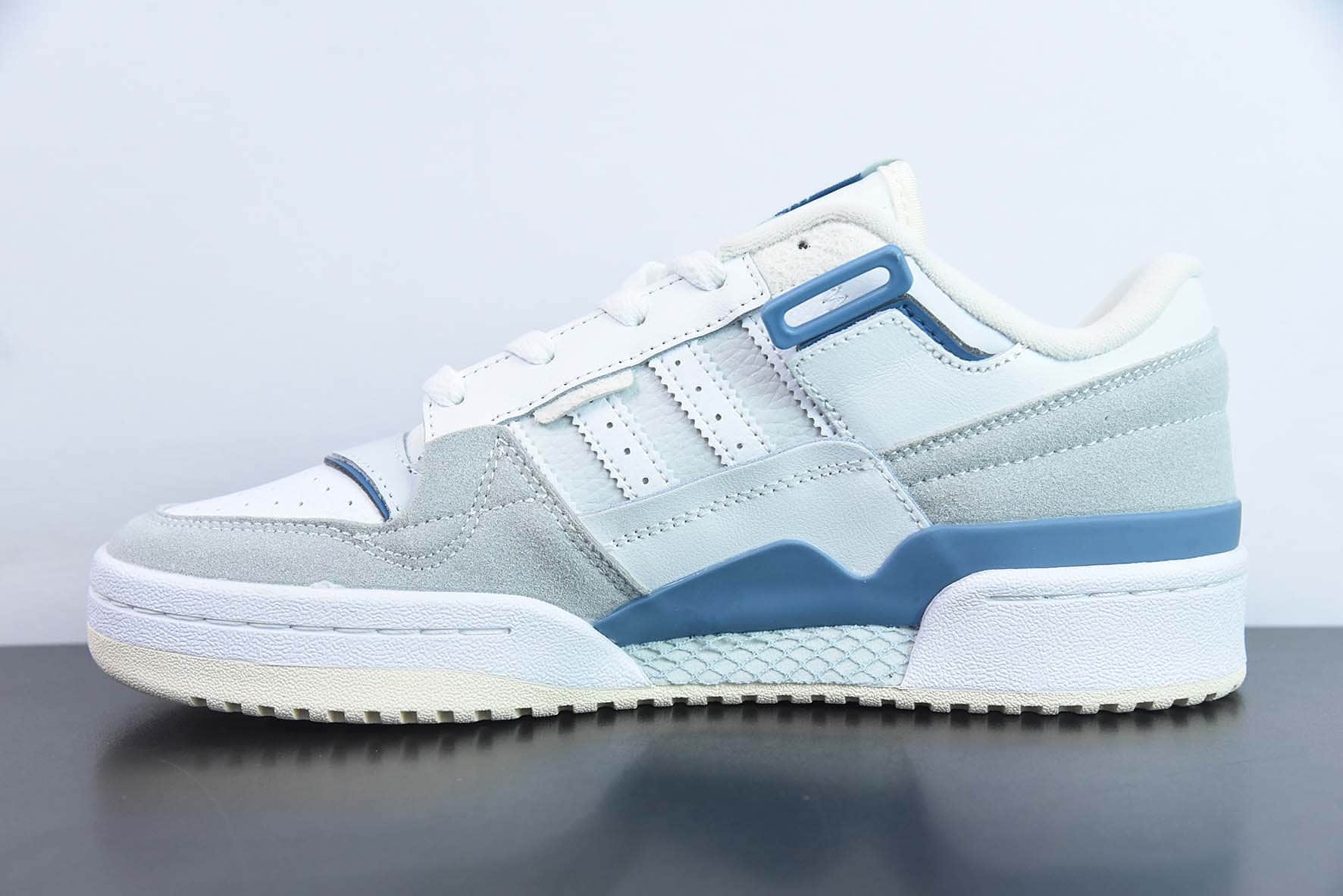 阿迪达斯Adidas Fornm Exhibit Low 阿迪 84白湖蓝低帮复古休闲板鞋纯原版本 货号：GW6348