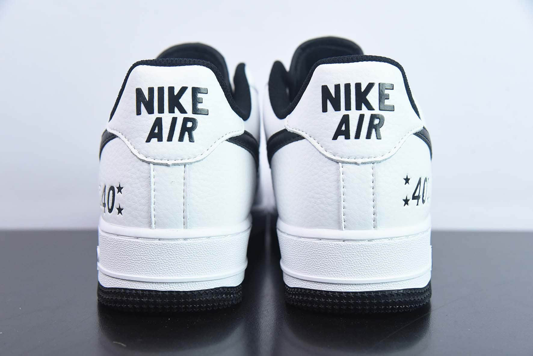 耐克Nike Air Force 1 Low 07 40周年限定黑白空军一号低帮休闲板鞋纯原版本 货号：MN5263-127