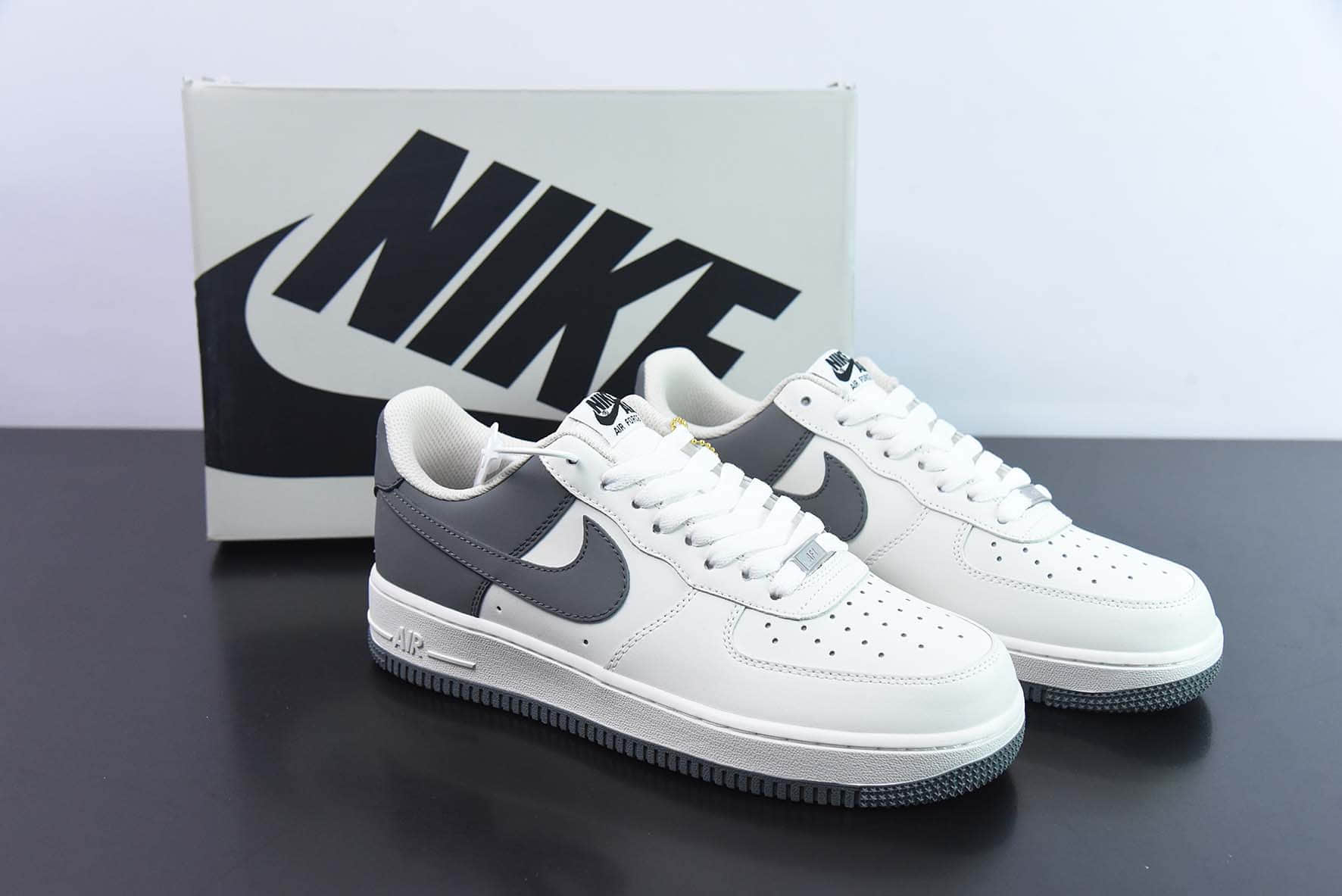 耐克Nike Air Force 1 Low '07 “奶奶灰”灰白拼接空军一号低帮休闲板鞋纯原版本 货号:DB3301-022