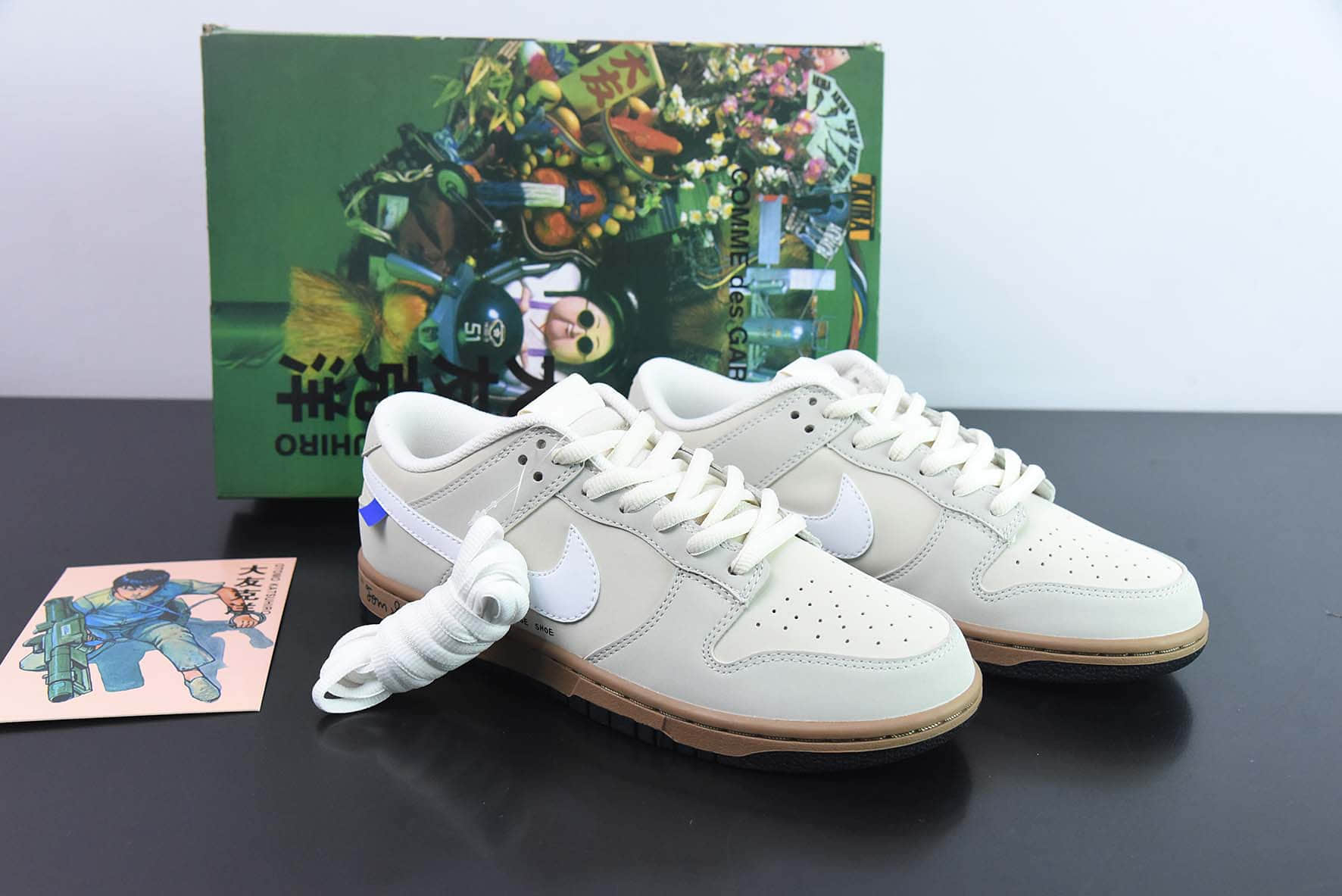 耐克NIKE SB Dunk Low大友克洋联名麂皮米黄运动休闲低帮板鞋纯原版本 货号:DD5896-020