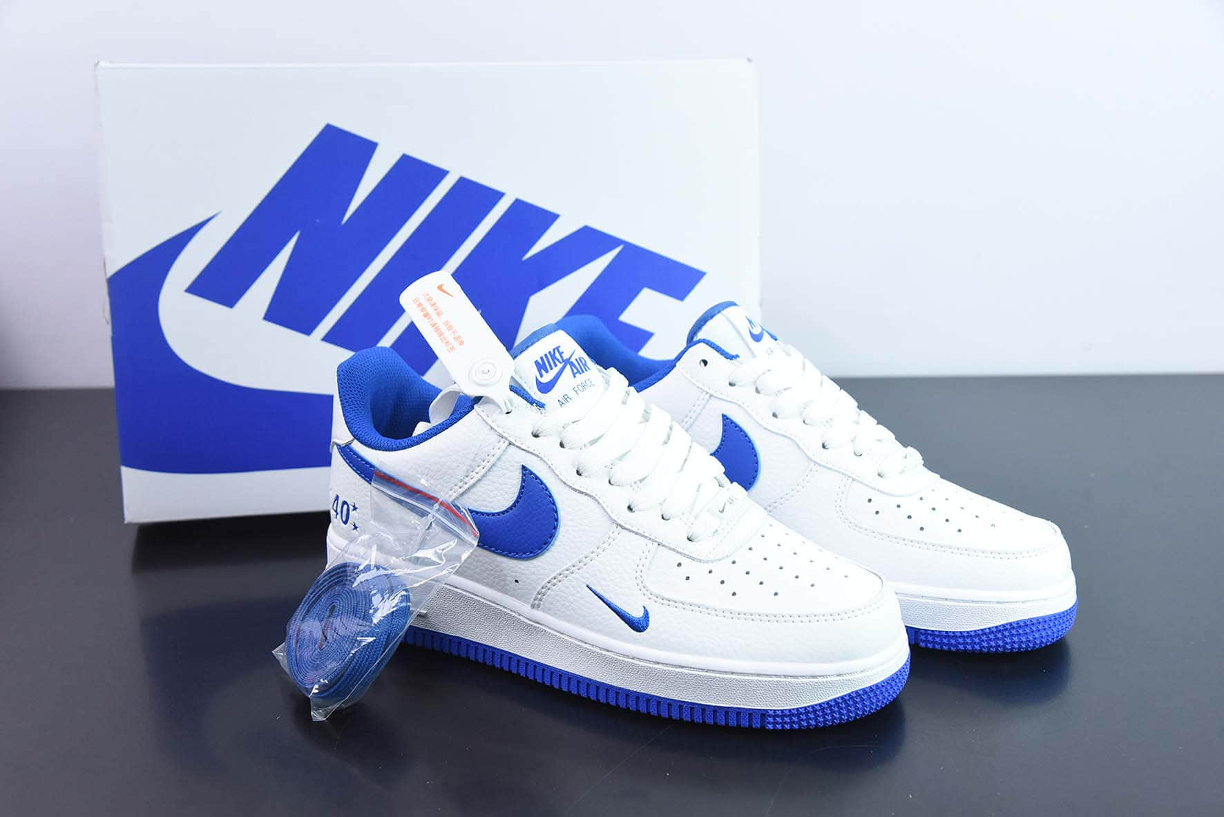 耐克Nike Air Force 1 Low '07 40周年限定冰蓝空军一号低帮休闲板鞋纯原版本 货号：MN5263-123