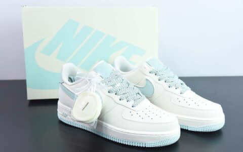 耐克Nike Air Force 1 Low '07 米冰蓝满天星低帮空军一号休闲板鞋纯原版本 货号：GL6835-011