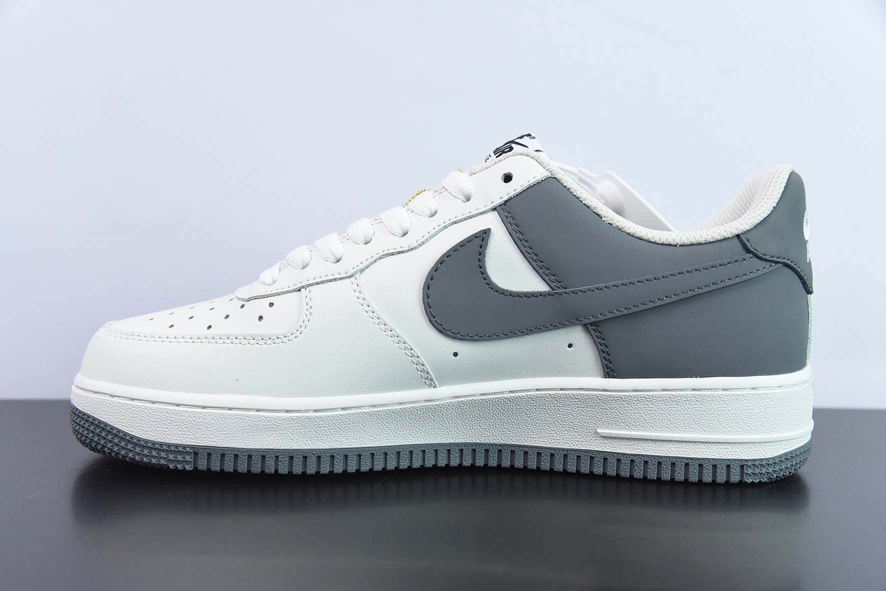 耐克Nike Air Force 1 Low '07 “奶奶灰”灰白拼接空军一号低帮休闲板鞋纯原版本 货号:DB3301-022