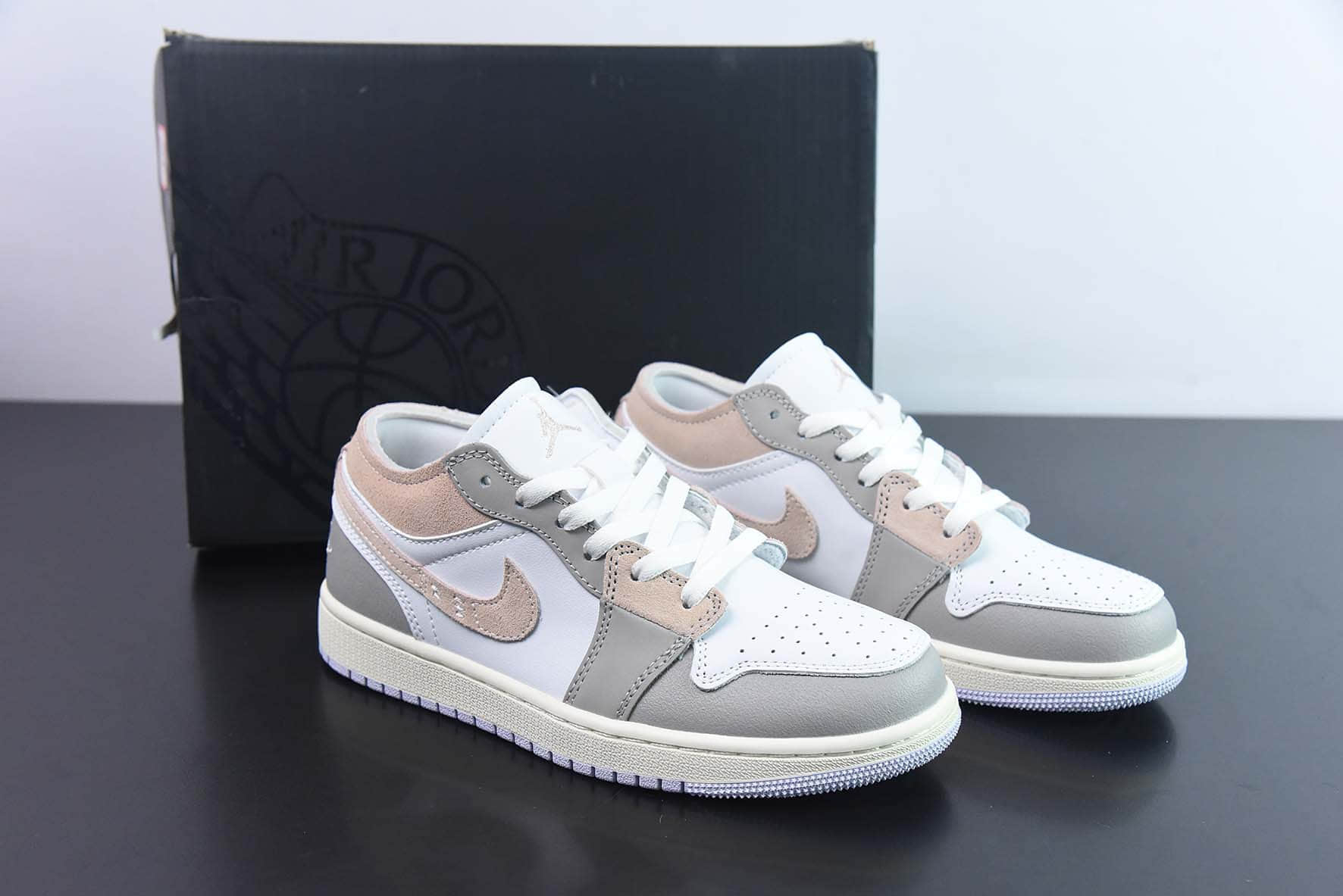 乔丹Air Jordan 1 Low OG EX解构白灰黄低帮篮球鞋纯原版本 货号：DN1635-002