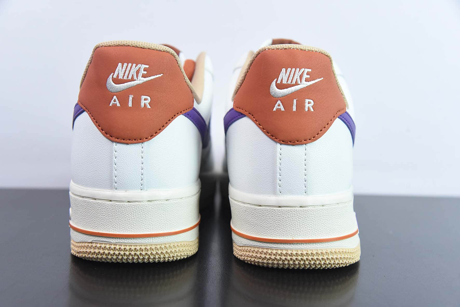 耐克Nike Air Force 1 米白紫橙空军一号低帮运动休闲板鞋纯原版本 货号:YY3188-102