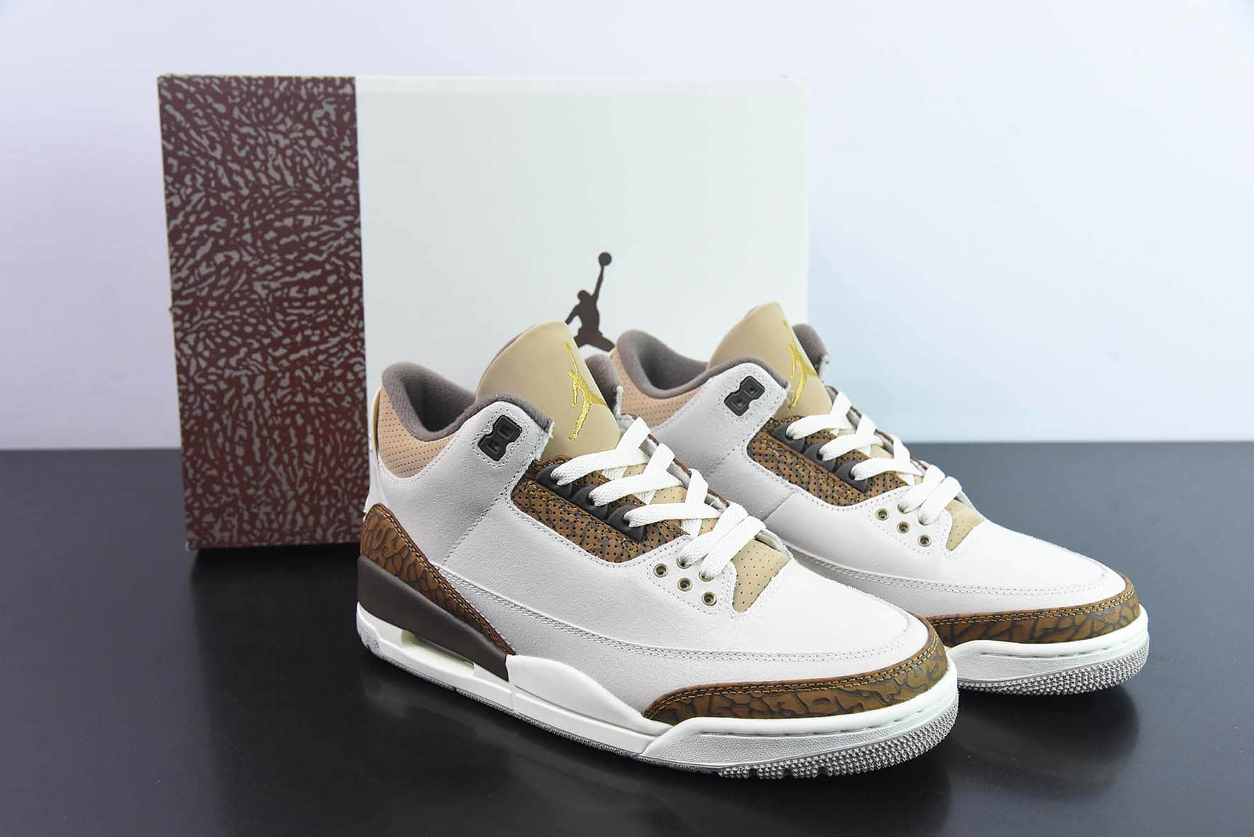 乔丹Air Jordan 3 Palomino AJ3摩卡爆裂纹男子文化篮球鞋纯原版本 货号:CT8532-102