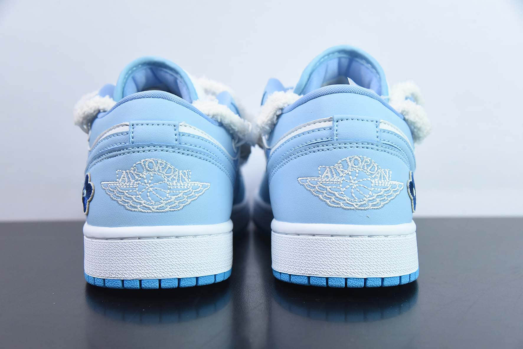 乔丹Air Jordan 1 Low AJ1白蓝解构抽绳绑带低帮休闲板鞋纯原版本 货号：DC0774-141