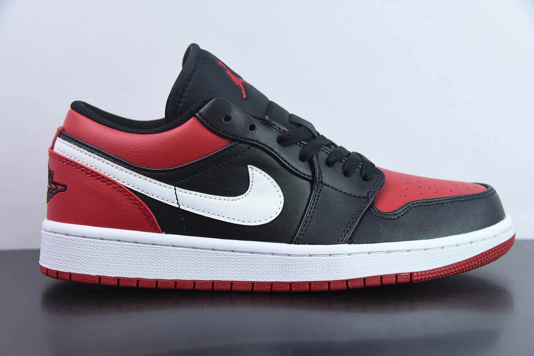 乔丹Air Jordan 1 Low AJ1黑红白钩低帮复古篮球鞋纯原版本 货号:553558-066