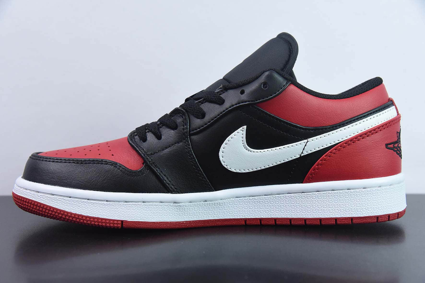 乔丹Air Jordan 1 Low AJ1黑红白钩低帮复古篮球鞋纯原版本 货号:553558-066