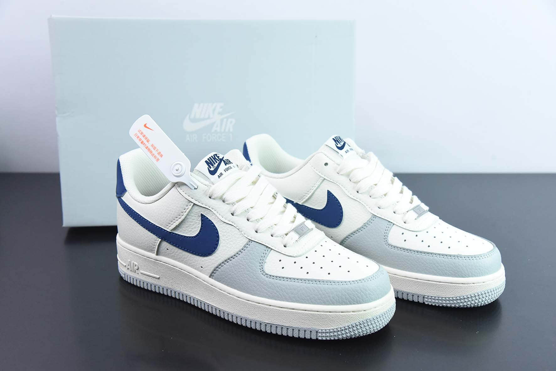 耐克Nike Air Force 1 Low 07‘’小巴黎雾霾蓝 3M反光空军一号低帮休闲板鞋纯原版本 货号:CT5566-033