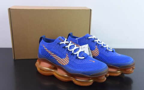 耐克Nike Air Max Scorpion Flyknit 天蝎座系列蓝棕次世代全掌气垫跑鞋纯原版本 货号:DX4768-400