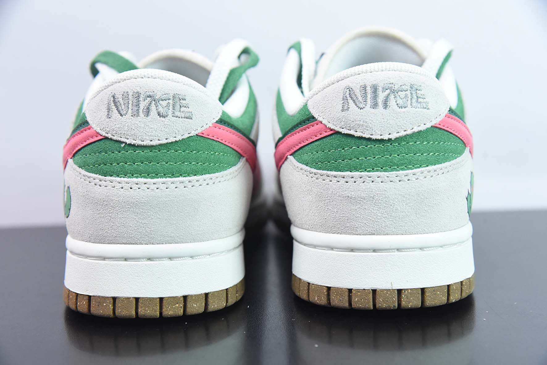 耐克Nike SB Dunk Low 85系列米白绿仙人掌双钩低帮休闲滑板鞋纯原版本 货号:DO9457-137