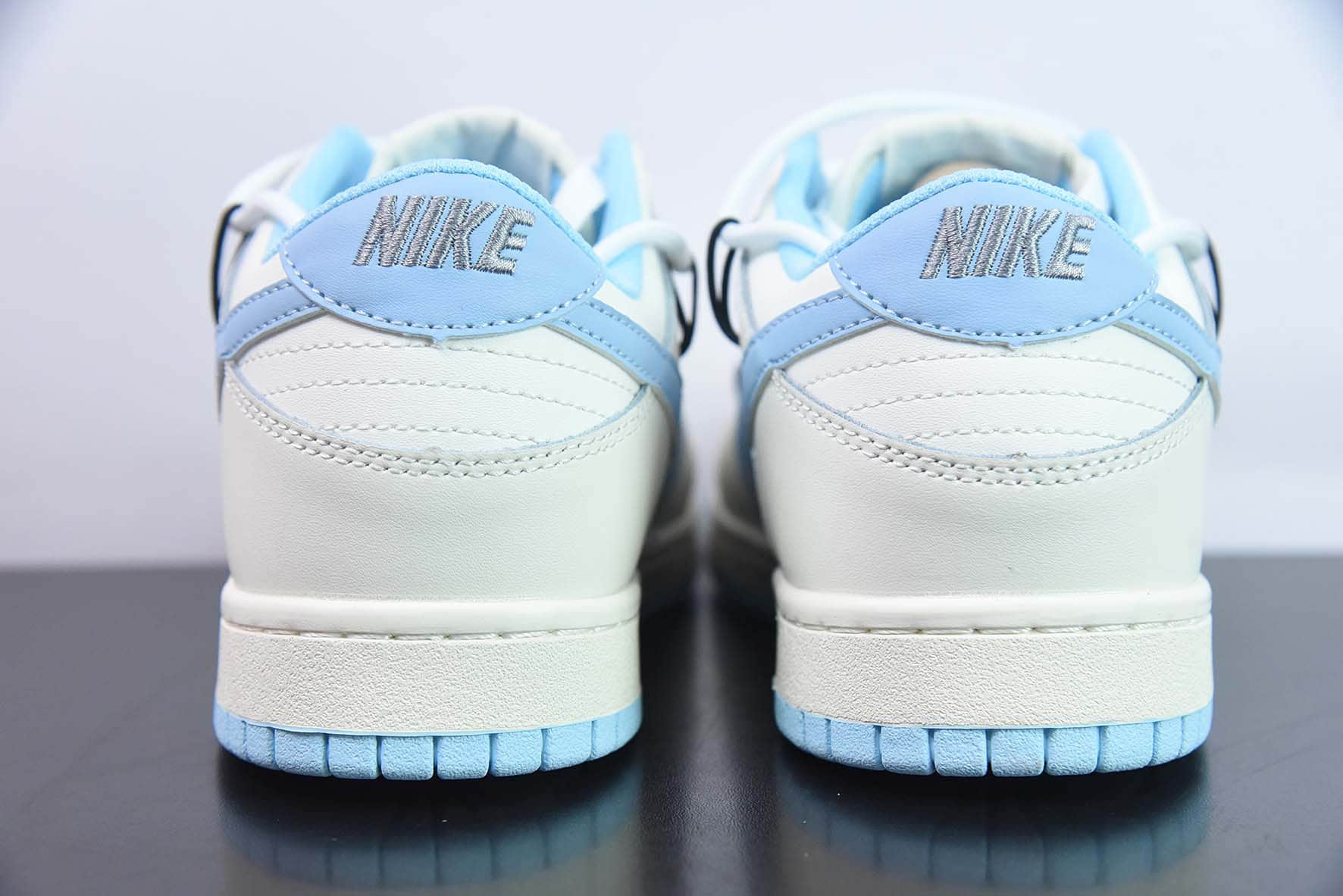 耐克Nike SB Dunk LowGreenBeige白蓝绑绳解构风系列低帮休闲运动滑板板鞋纯原版本 货号:DD1503-123