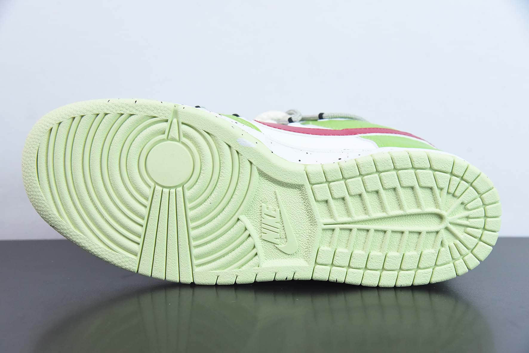 耐克Nike Dunk Low SB联名白绿红解构绑带滑板鞋纯原版本 货号: DD1503-600