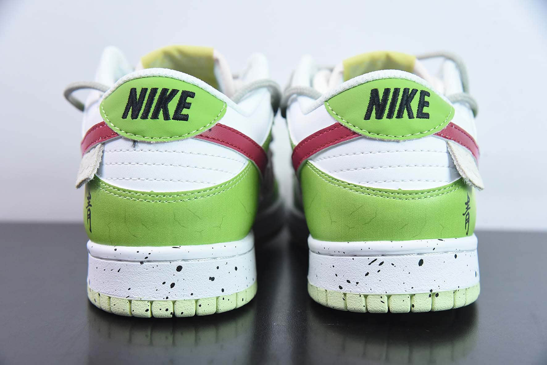 耐克Nike Dunk Low SB联名白绿红解构绑带滑板鞋纯原版本 货号: DD1503-600