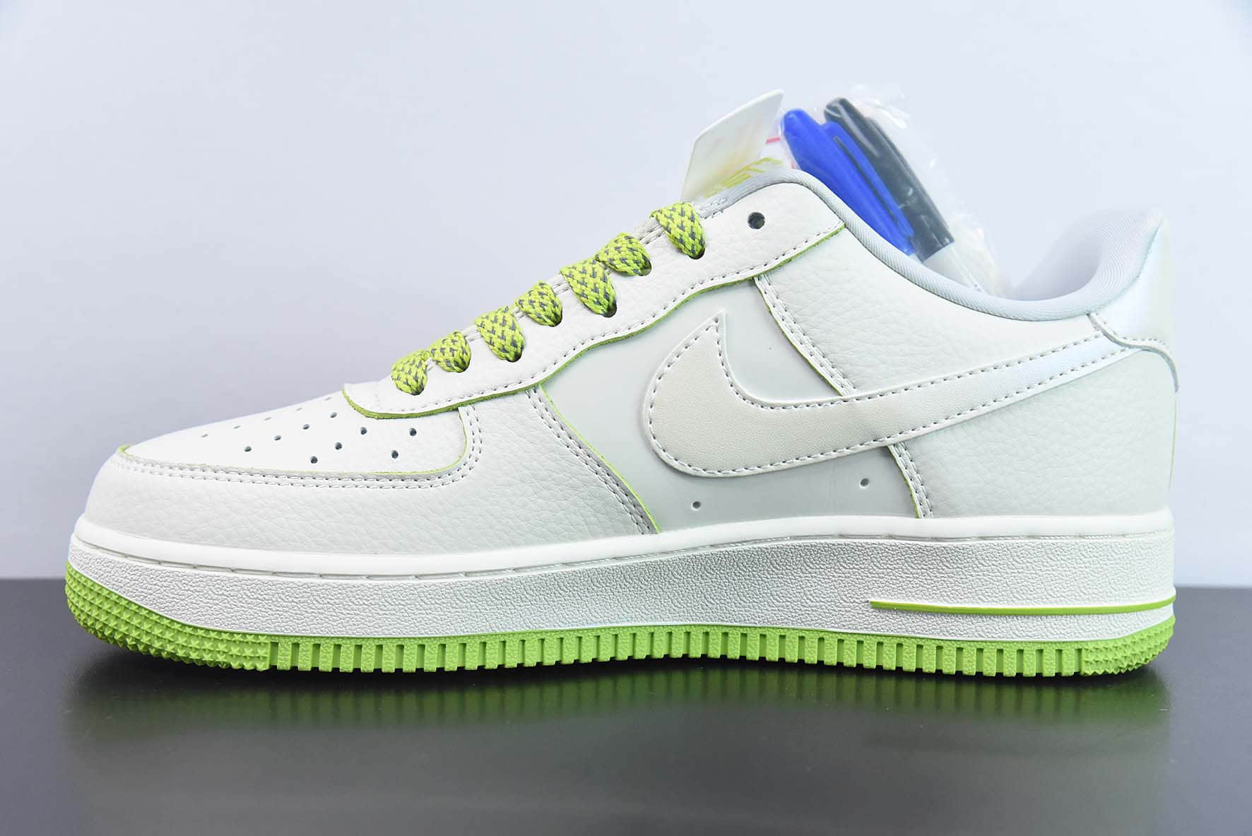 耐克Nike Air Force 1 '07 Low 珠光白绿马克笔双勾空军一号低帮休闲板鞋纯原版本 货号:DD9915-699