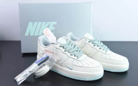 耐克Nike Air Force 1 Low '07 “冰蓝珠光”小勾空军一号低帮休闲板鞋纯原版本 货号:DD9915-688