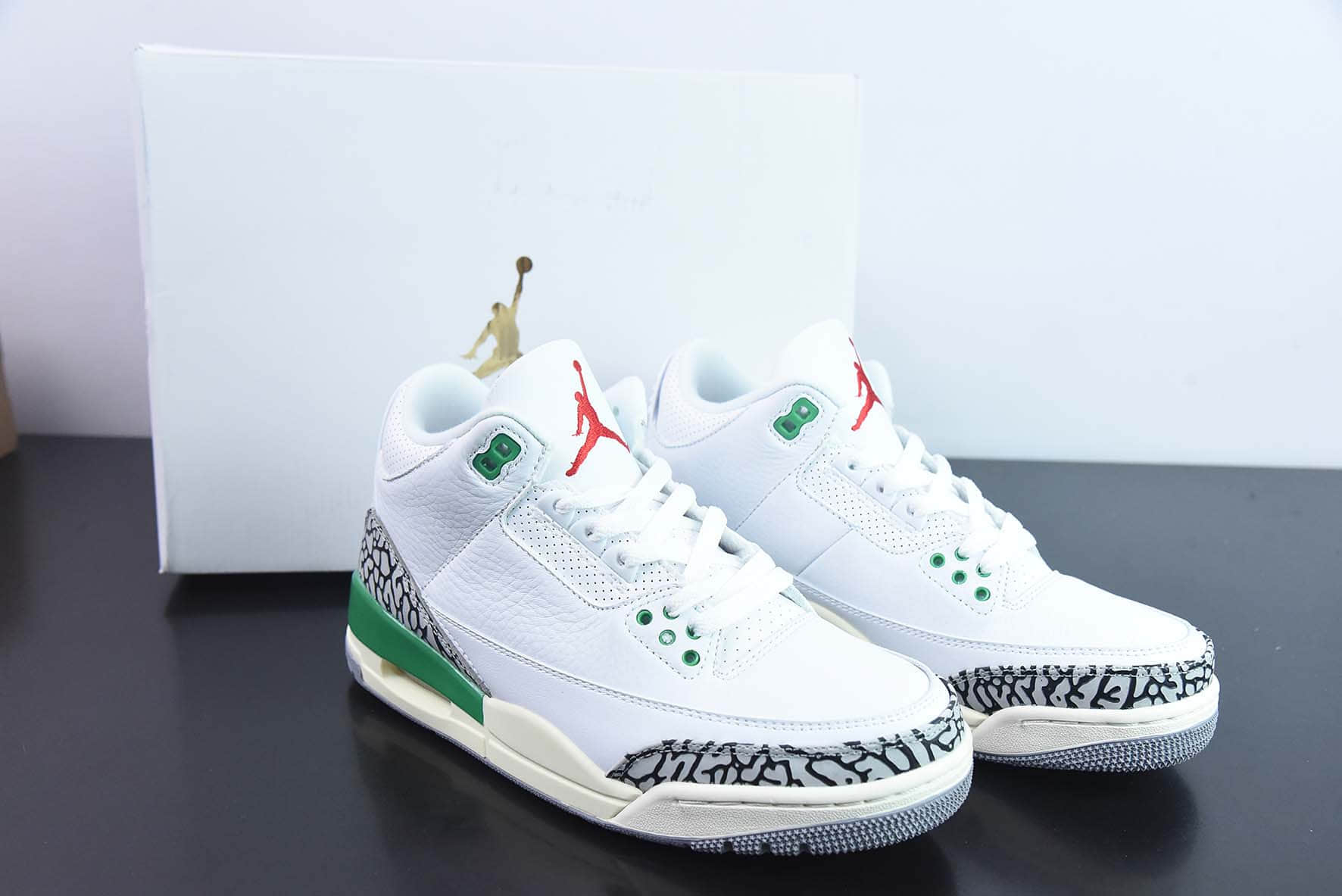 乔丹Air Jordan 3 Retro Lucky GreenAJ3系列白绿幸运草男子文化篮球鞋纯原版本 货号：CK9646-136