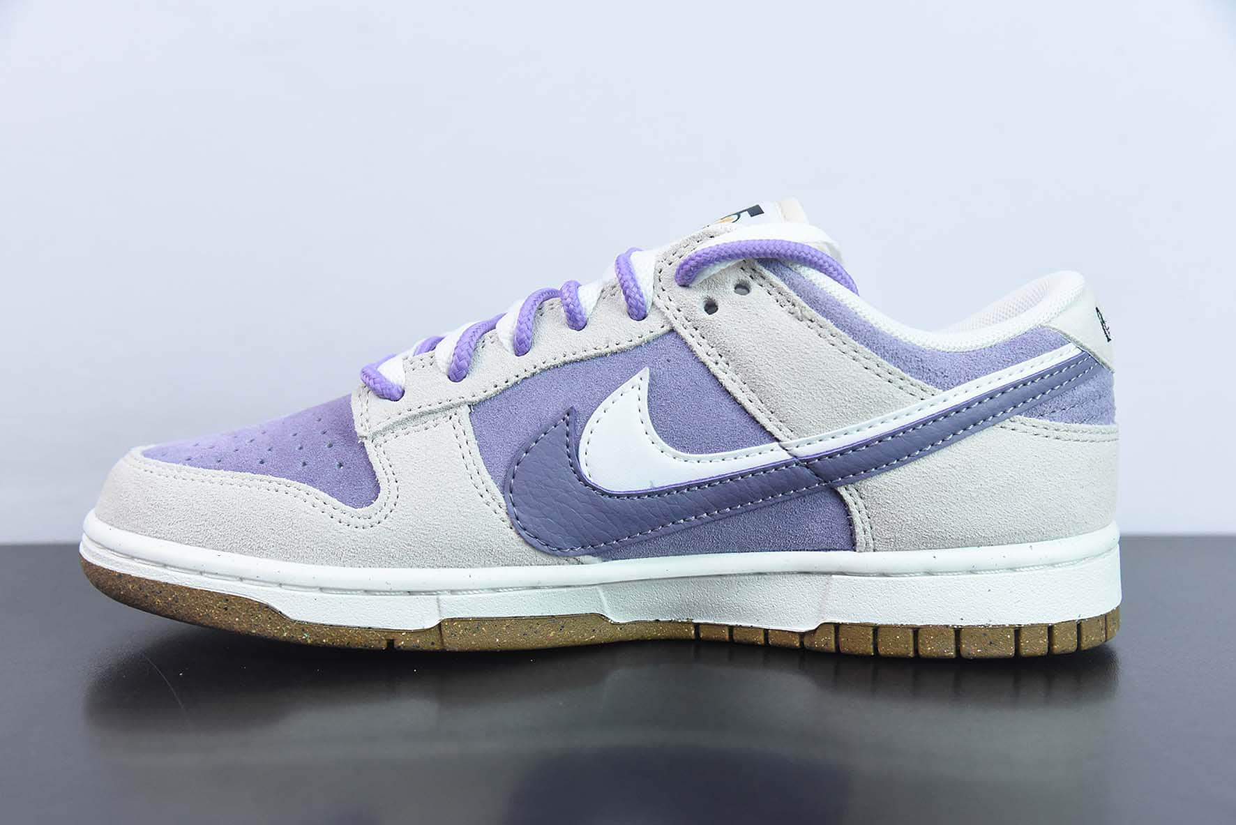 耐克Nike SB Dunk Low 双勾 85系列米白紫色SB低帮休闲滑板鞋纯原版本 货号:DO9457-140
