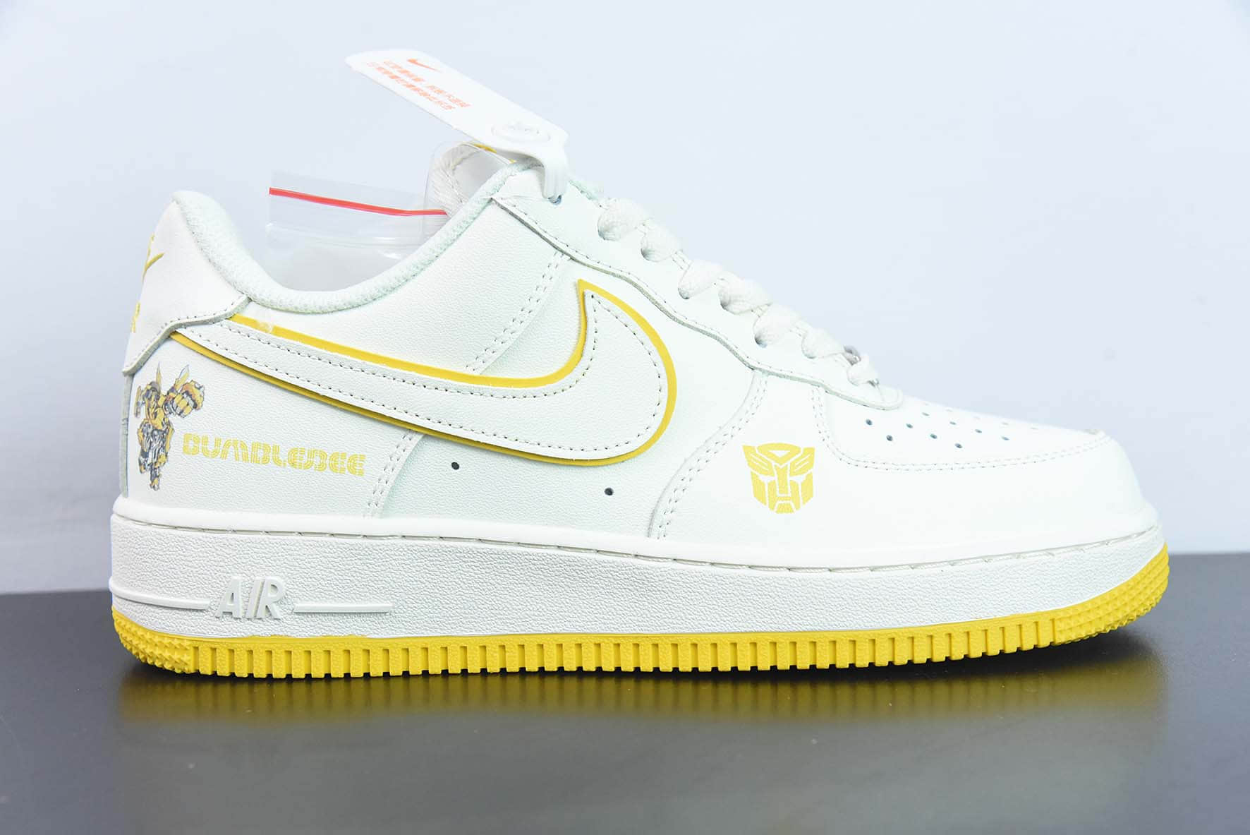 耐克Nike Air Force 1'07 Low 白黄高达空军一号低帮休闲板鞋纯原版本 货号：BS9055-716