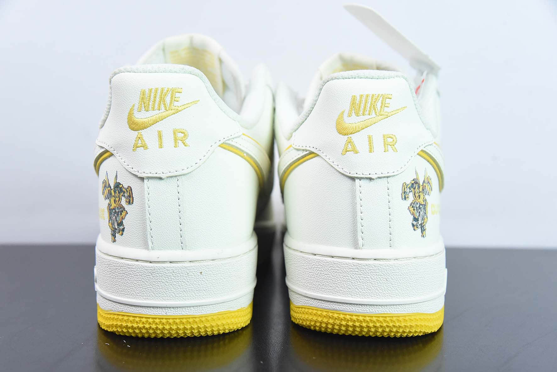 耐克Nike Air Force 1'07 Low 白黄高达空军一号低帮休闲板鞋纯原版本 货号：BS9055-716